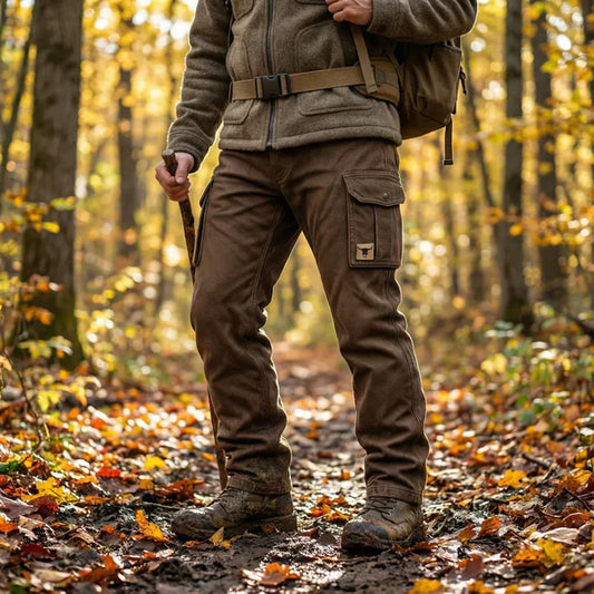 Pantalon utilitaire en toile de coton isolée pour homme