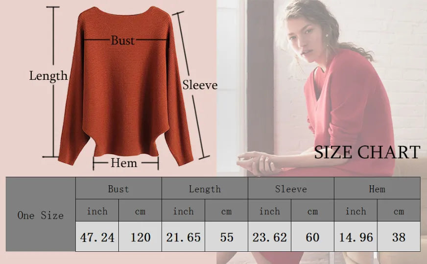 Pull tunique oversize à col bateau et manches chauve-souris en maille cÎtelée pour femme