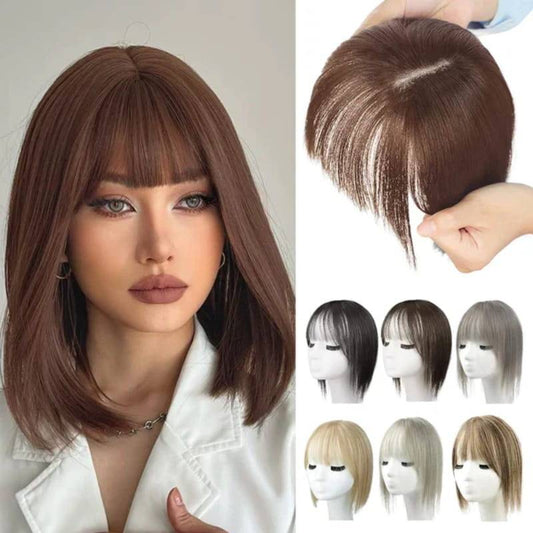 Frange en cheveux naturels pour femmes