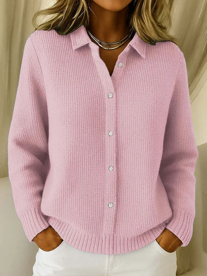 Chemise classique à boutons et ceinture pour femme