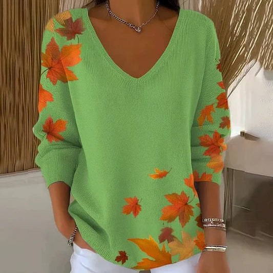 Sweat-shirt tricoté à manches longues