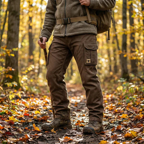 Pantalon utilitaire en toile de coton isolée pour homme