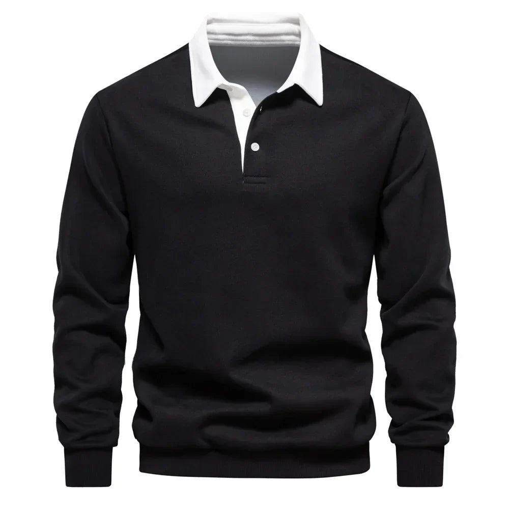 Polo classique pour homme en mélange de coton, idéal au quotidien