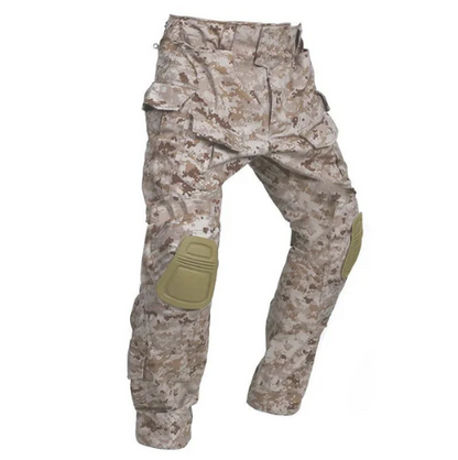 Pantalon cargo renforcé pour homme avec protections amovibles aux genoux