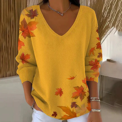 Sweat-shirt tricoté à manches longues