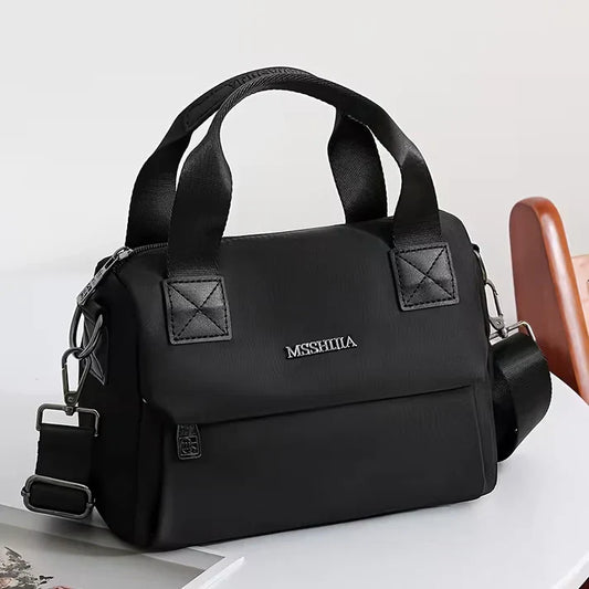 Sac bandoulière en nylon pour femme, grande capacité, multi compartiments