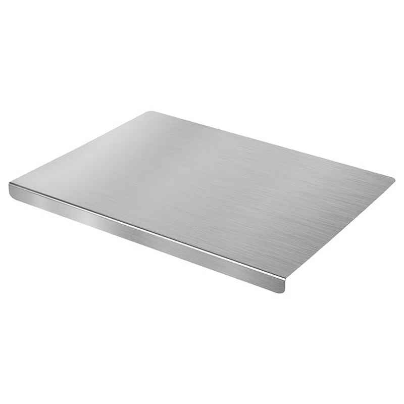 Planche à Découper de Cuisine en Acier Inoxydable Non Poreuse
