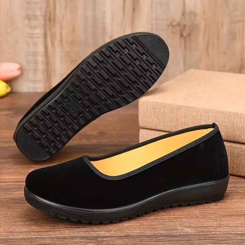 Mocassins de sport à enfiler élastiques pour femmes, bout rond, pour tous les jours