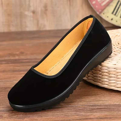 Mocassins de sport à enfiler élastiques pour femmes, bout rond, pour tous les jours