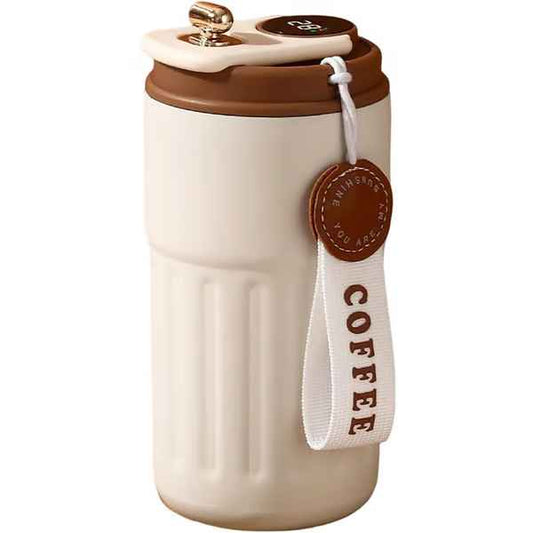 Mug de voyage intelligent en acier inoxydable de 450 ml avec affichage de la température