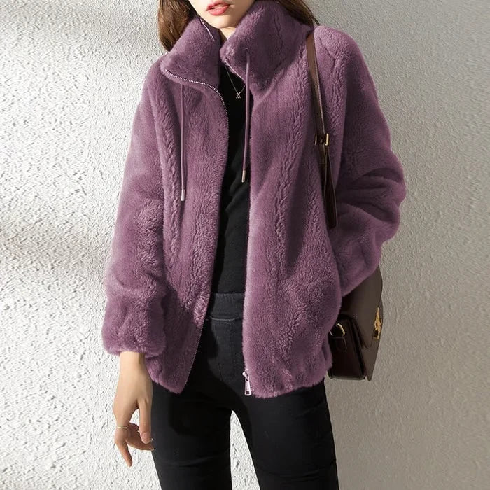 🔥Manteau rembourré Veste polaire double face à col montant