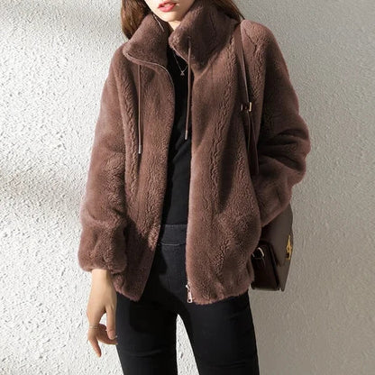 🔥Manteau rembourré Veste polaire double face à col montant