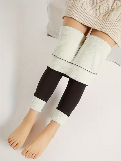 Leggings doublés en polaire pour femmes